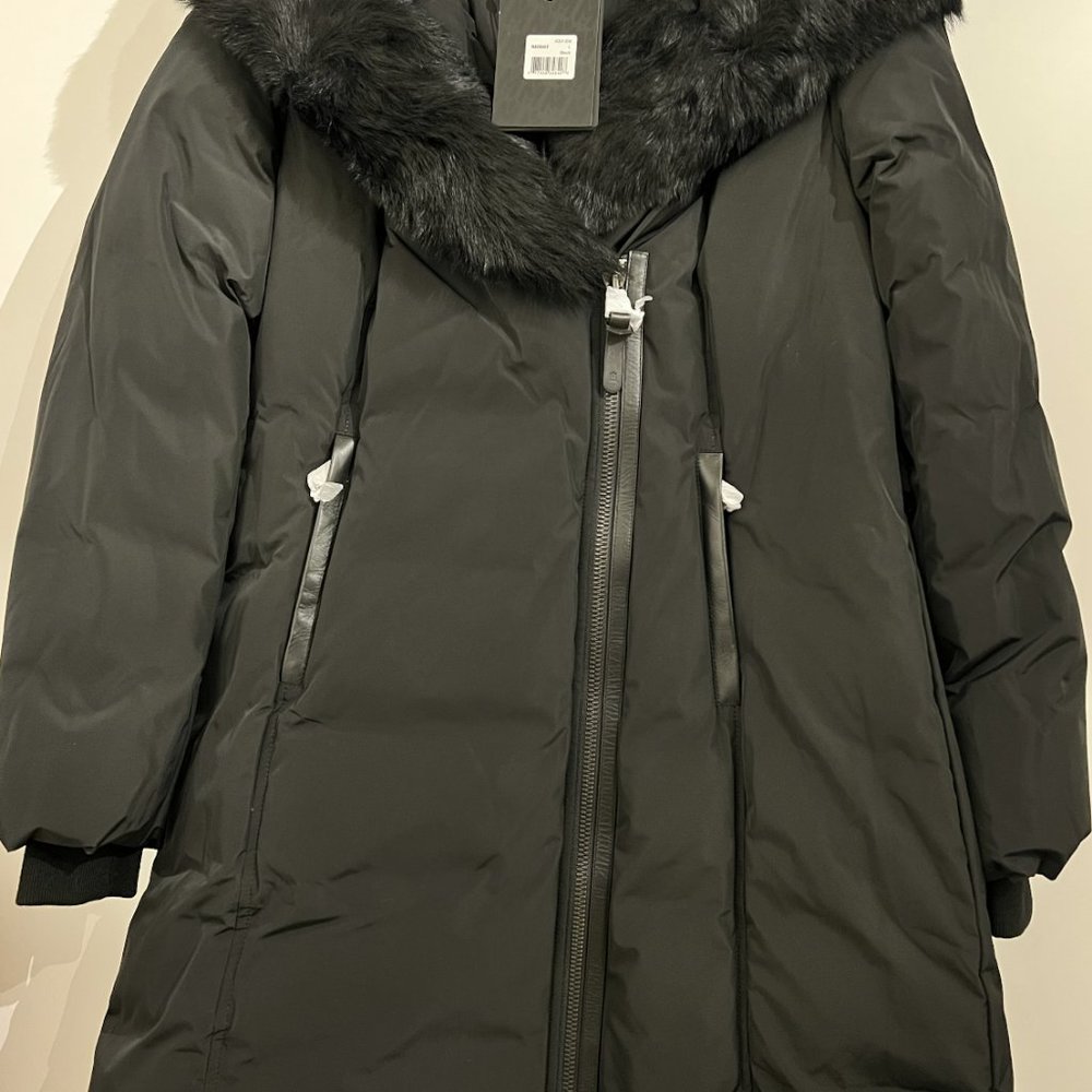 MACKAGE KAY-SH Black L - BRAND NEW Ladies Luxury Coat (New LOGO)